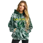 oregon ducks tie dye pattern green hoodie best selling