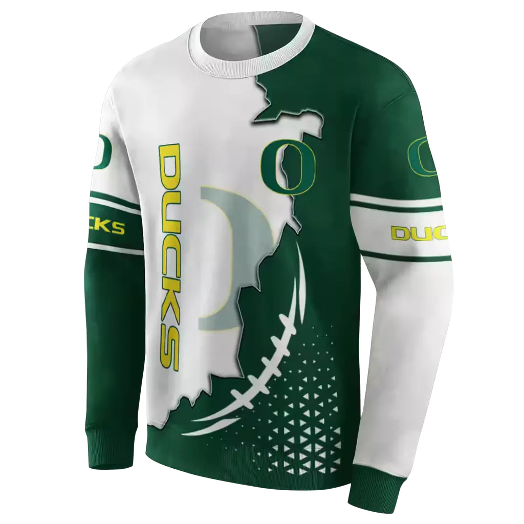 oregon ducks triangular pattern green white hoodie new arrival oregon ducks triangular pattern green white hoodie new arrival