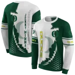 oregon ducks triangular pattern green white hoodie best selling