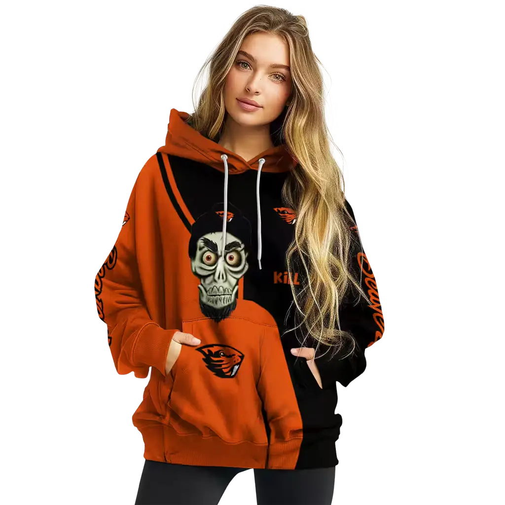 oregon state beavers achmed skull orange hoodie high quality oregon state beavers achmed skull orange hoodie high quality