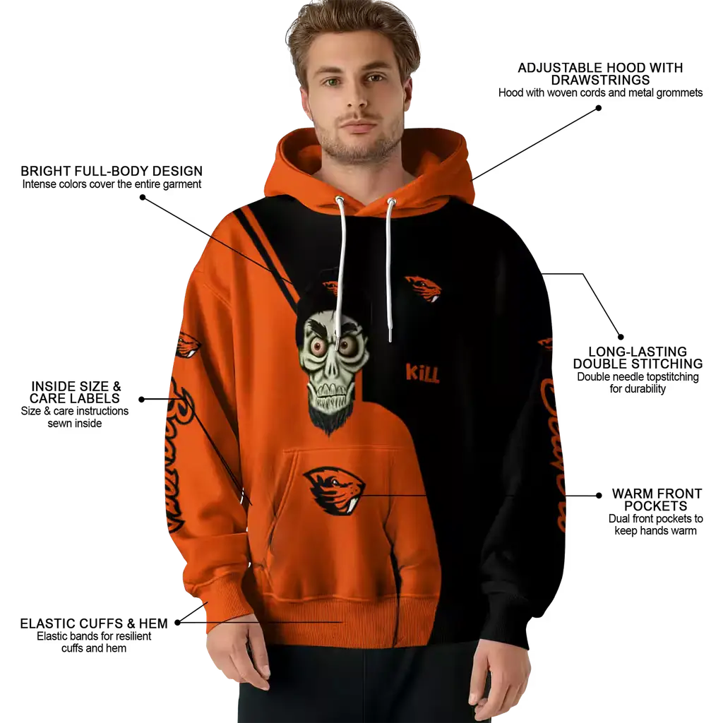 oregon state beavers achmed skull orange hoodie latest model oregon state beavers achmed skull orange hoodie latest model