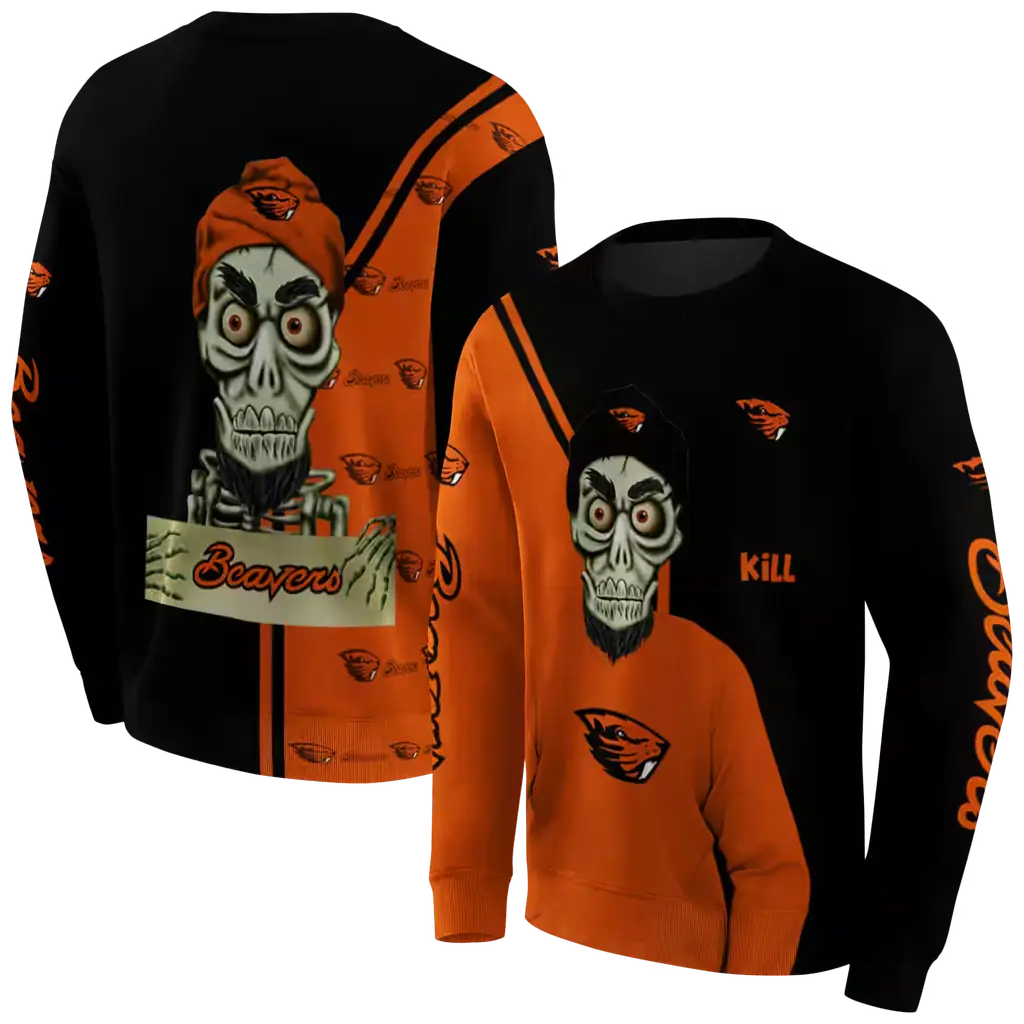 oregon state beavers achmed skull orange hoodie premium grade oregon state beavers achmed skull orange hoodie premium grade
