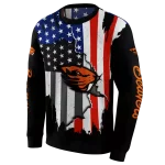 oregon state beavers american pride black hoodie best selling