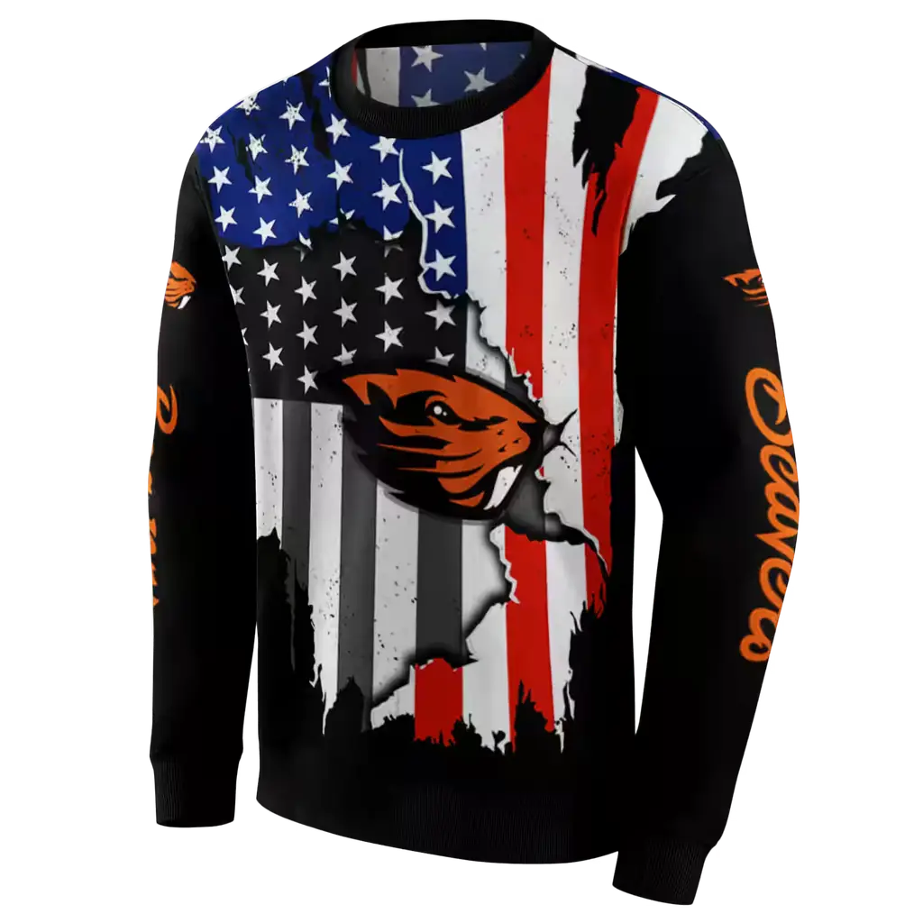 oregon state beavers american pride black hoodie new arrival oregon state beavers american pride black hoodie new arrival