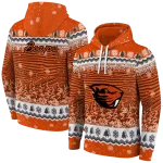 oregon state beavers christmas trees orange hoodie best selling