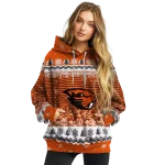 oregon state beavers christmas trees orange hoodie best selling