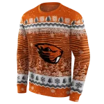 oregon state beavers christmas trees orange hoodie best selling