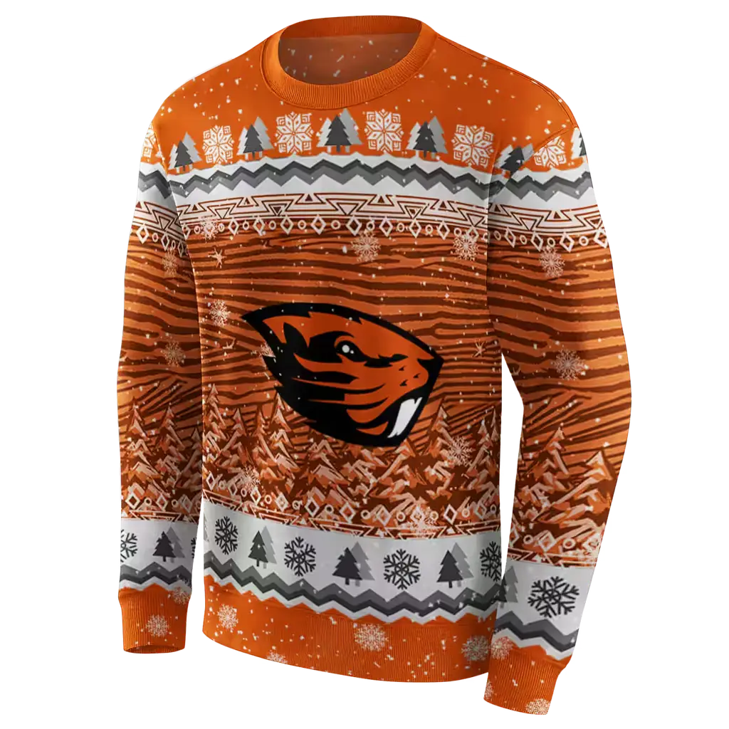 oregon state beavers christmas trees orange hoodie new arrival oregon state beavers christmas trees orange hoodie new arrival