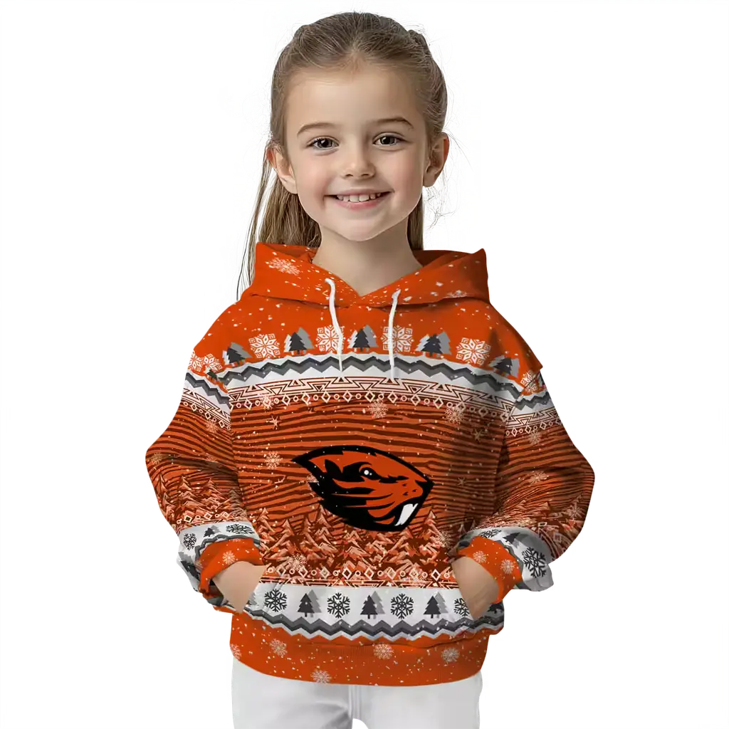 oregon state beavers christmas trees orange hoodie top rated oregon state beavers christmas trees orange hoodie top rated