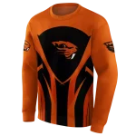 oregon state beavers concentric lines orange black hoodie best selling