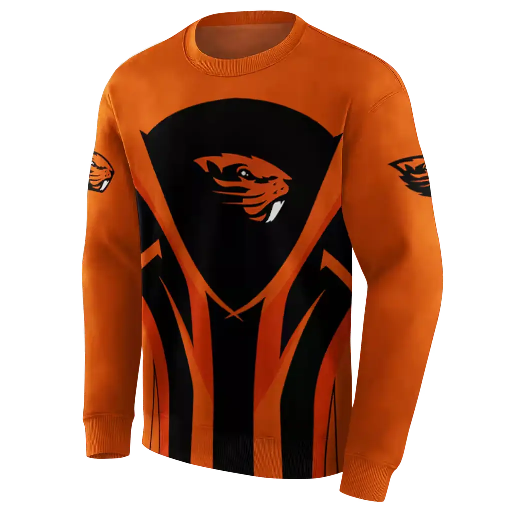 oregon state beavers concentric lines orange black hoodie new arrival oregon state beavers concentric lines orange black hoodie new arrival
