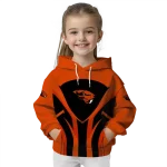 oregon state beavers concentric lines orange black hoodie best selling