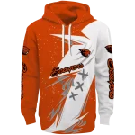 oregon state beavers dynamic slash orange white hoodie best selling