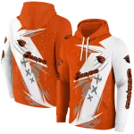 oregon state beavers dynamic slash orange white hoodie best selling