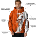 oregon state beavers dynamic slash orange white hoodie best selling