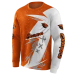 oregon state beavers dynamic slash orange white hoodie best selling