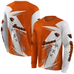 oregon state beavers dynamic slash orange white hoodie best selling