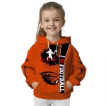 oregon state beavers football heartbeat orange hoodie best selling