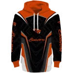 oregon state beavers futuristic pattern orange black hoodie best selling