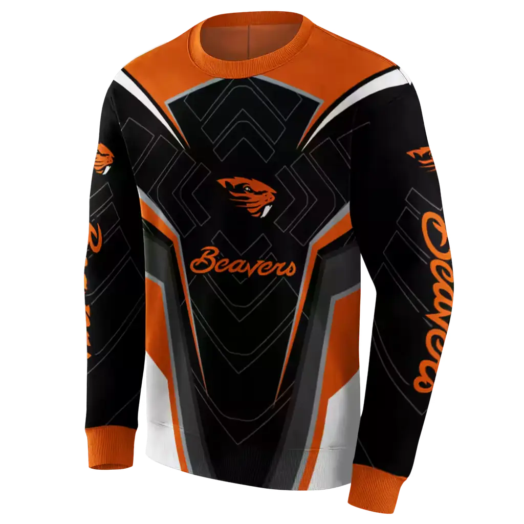 oregon state beavers futuristic pattern orange black hoodie new arrival oregon state beavers futuristic pattern orange black hoodie new arrival