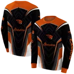 oregon state beavers futuristic pattern orange black hoodie best selling
