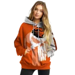 oregon state beavers graphic punisher orange white hoodie best selling