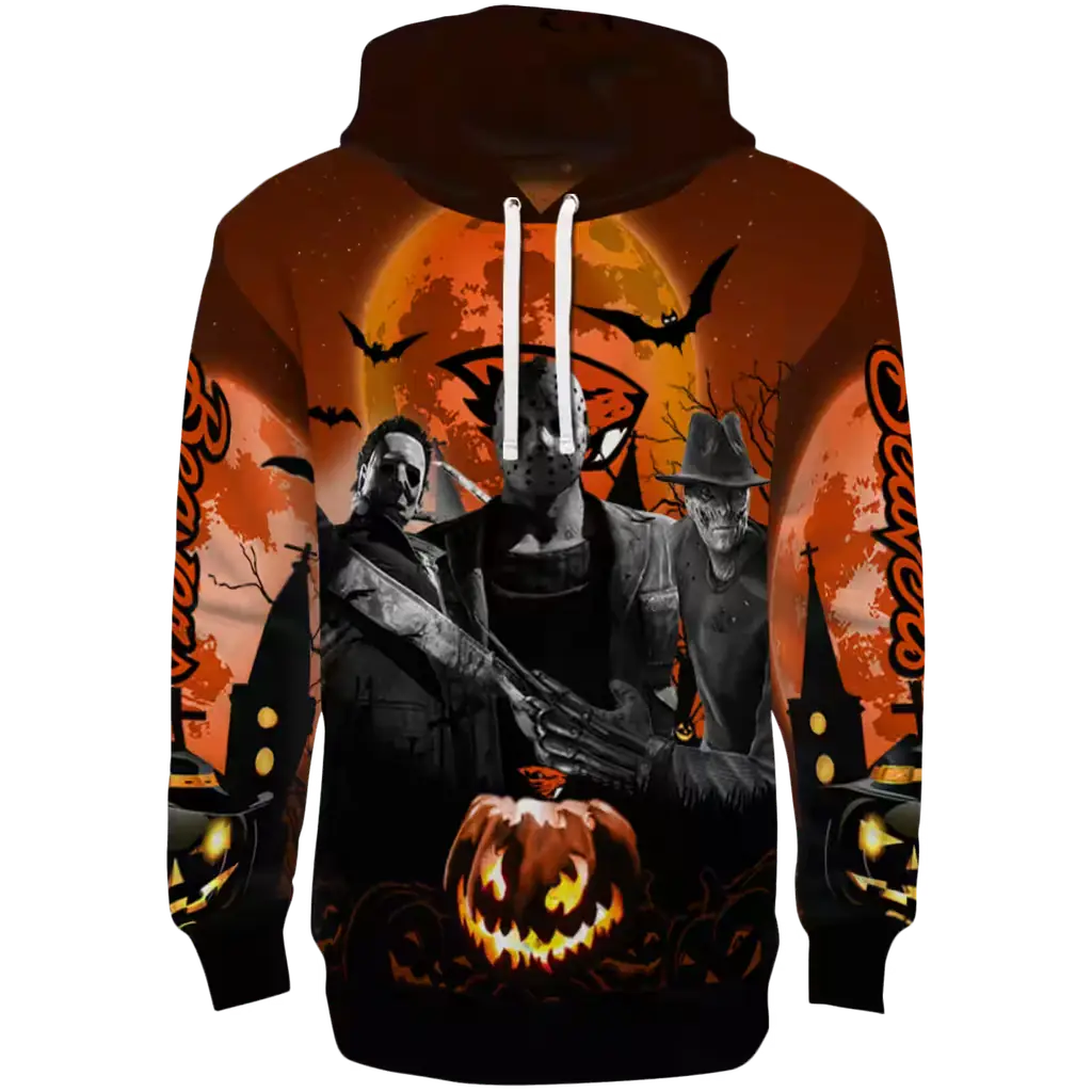 oregon state beavers halloween vibes orange black hoodie best selling oregon state beavers halloween vibes orange black hoodie best selling