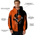 oregon state beavers heartbeat graphic orange hoodie best selling