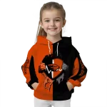 oregon state beavers heartbeat graphic orange hoodie best selling