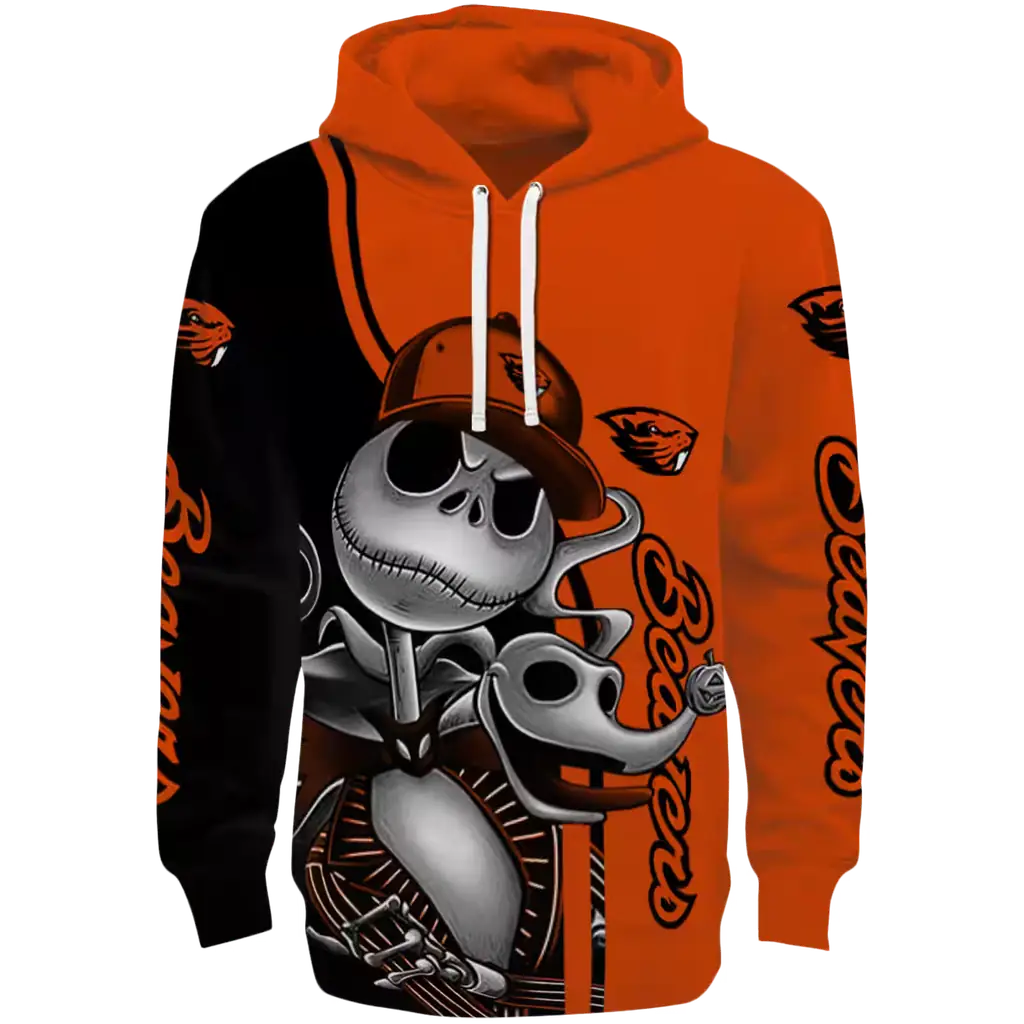 oregon state beavers jack skellington orange hoodie best selling oregon state beavers jack skellington orange hoodie best selling