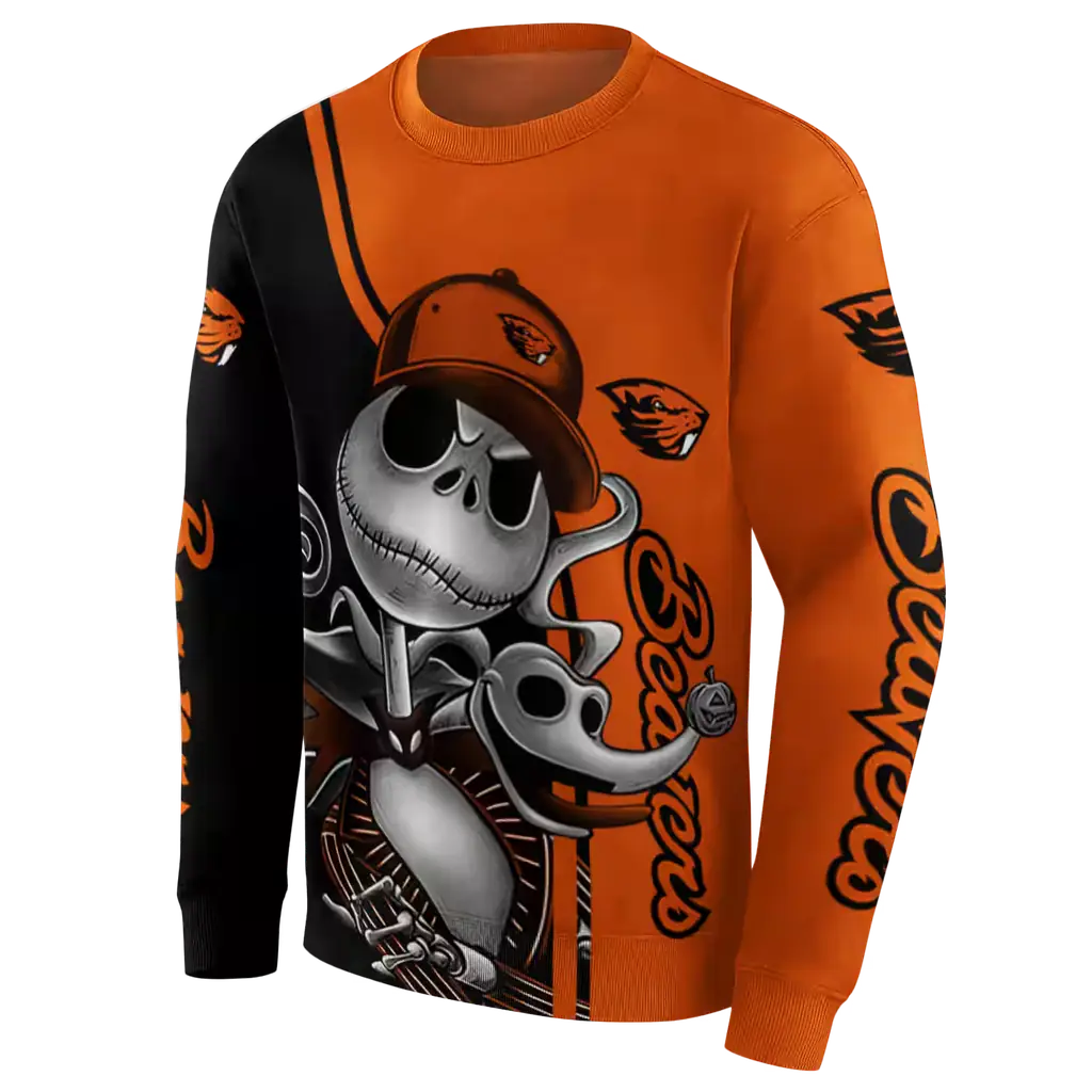 oregon state beavers jack skellington orange hoodie new arrival oregon state beavers jack skellington orange hoodie new arrival