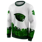 oregon state beavers lucky motif white green hoodie best selling