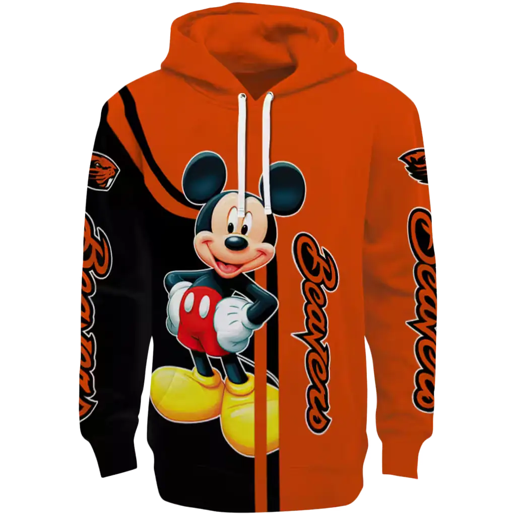 oregon state beavers mickey mouse orange black hoodie best selling oregon state beavers mickey mouse orange black hoodie best selling