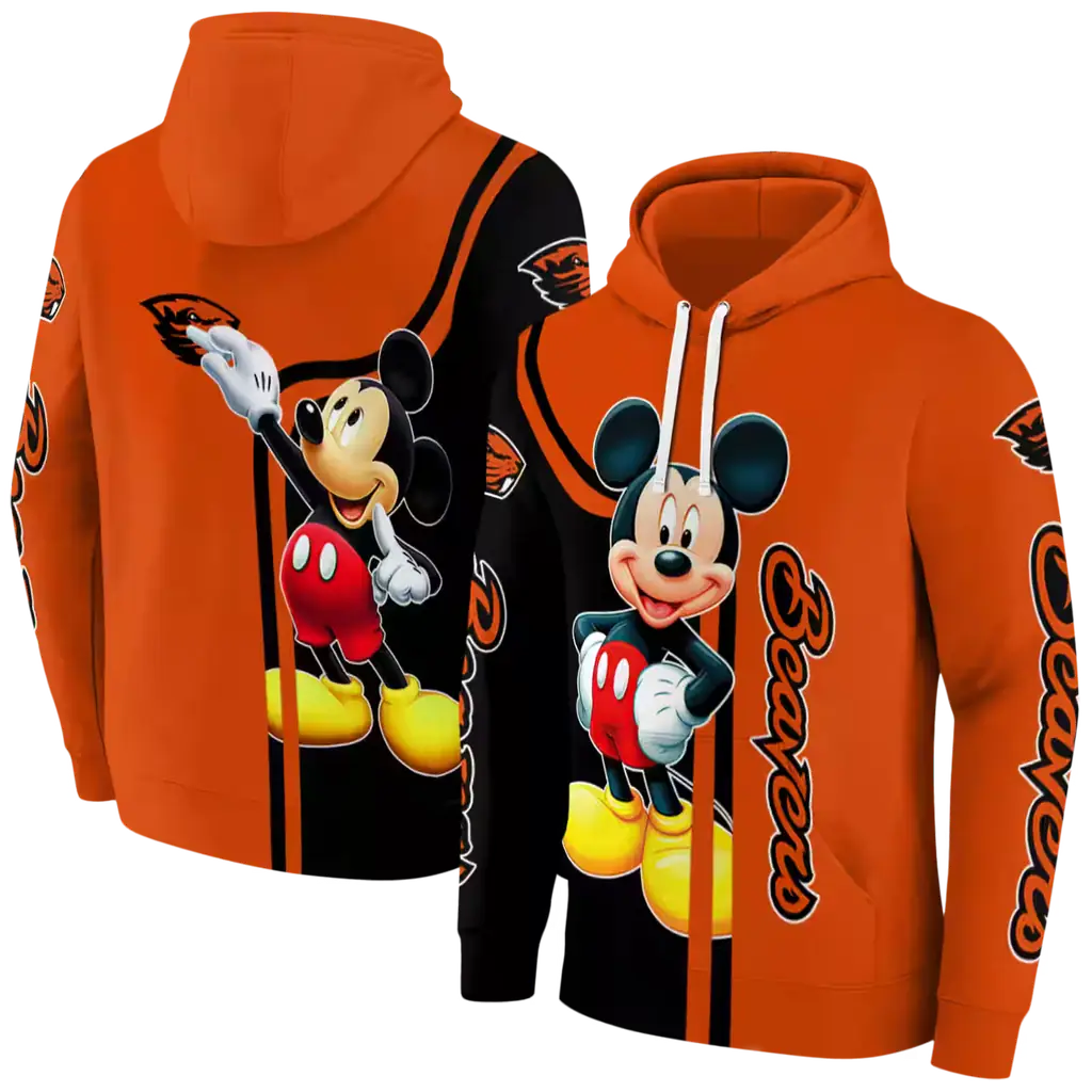 oregon state beavers mickey mouse orange black hoodie fashion forward oregon state beavers mickey mouse orange black hoodie fashion forward