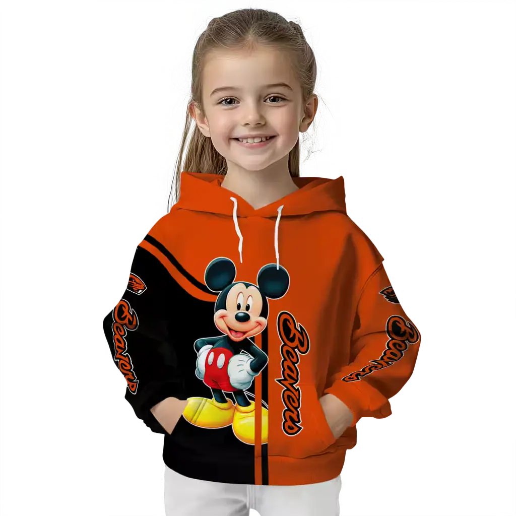oregon state beavers mickey mouse orange black hoodie top rated oregon state beavers mickey mouse orange black hoodie top rated