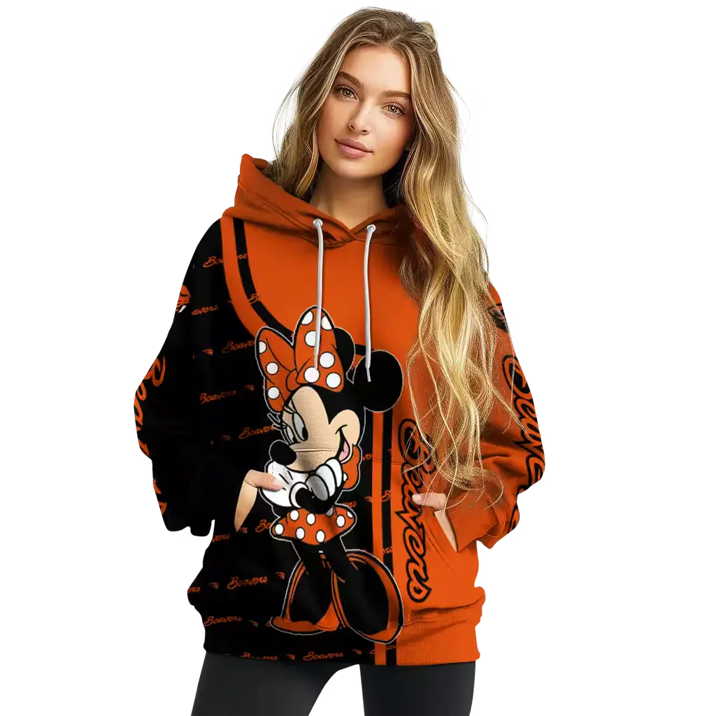 oregon state beavers minnie mouse orange hoodie high quality oregon state beavers minnie mouse orange hoodie high quality