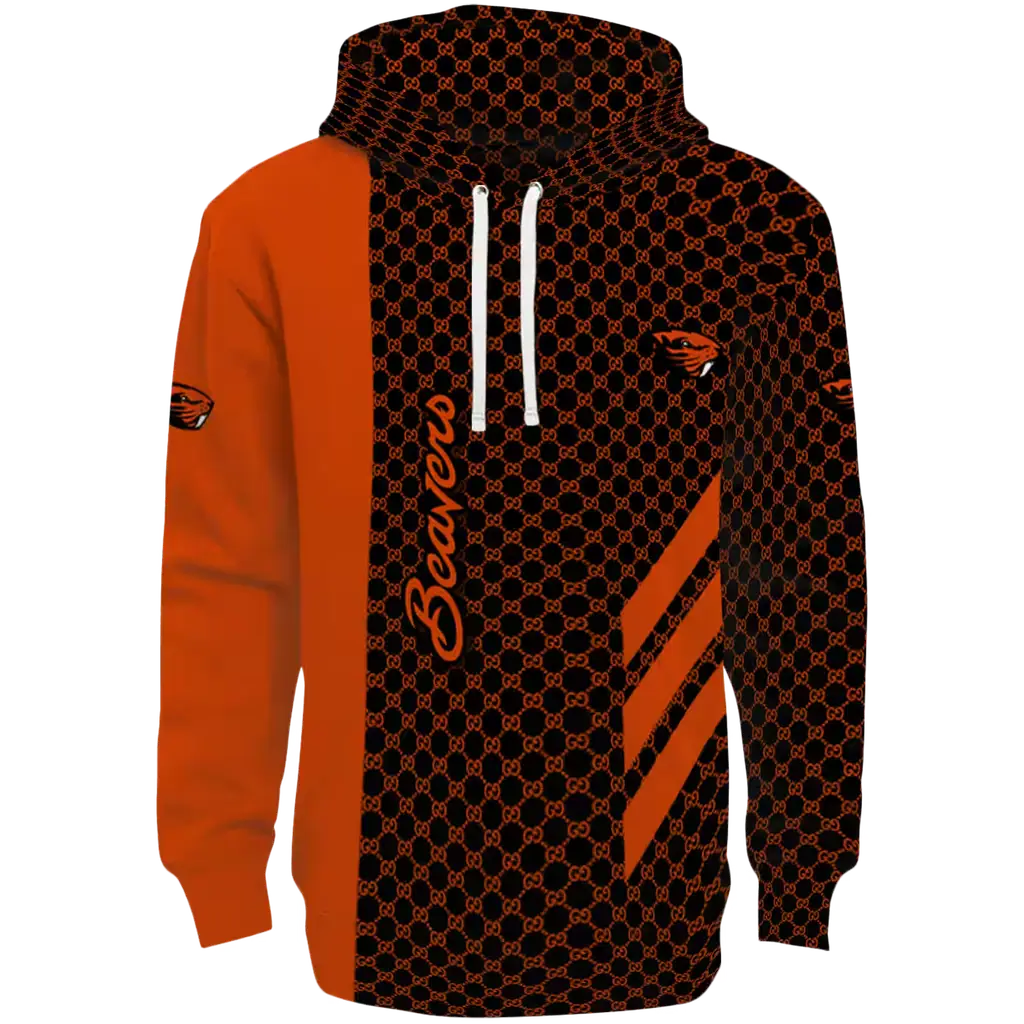 oregon state beavers monogram pattern orange hoodie best selling oregon state beavers monogram pattern orange hoodie best selling