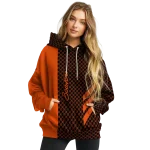 oregon state beavers monogram pattern orange hoodie best selling