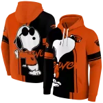 oregon state beavers playful snoopy orange hoodie best selling