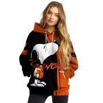 oregon state beavers playful snoopy orange hoodie best selling