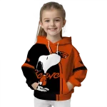 oregon state beavers playful snoopy orange hoodie best selling