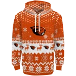 oregon state beavers reindeer motif orange hoodie best selling