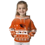 oregon state beavers reindeer motif orange hoodie best selling