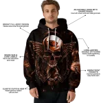 oregon state beavers skull artwork orange black hoodie best selling