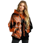oregon state beavers skull motif orange black hoodie best selling