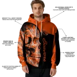 oregon state beavers skull motif orange black hoodie best selling