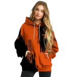 oregon state beavers splatter effect orange hoodie best selling