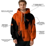 oregon state beavers splatter effect orange hoodie best selling