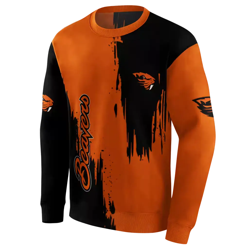 oregon state beavers splatter effect orange hoodie new arrival oregon state beavers splatter effect orange hoodie new arrival