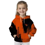 oregon state beavers splatter effect orange hoodie best selling